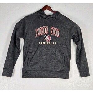 Colosseum FSU Grey Men Hoodie Pullover Sz M Florida State Seminoles Athleisure